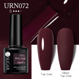 image-UR SUGAR Nail Polish Gel URN090 7.5ML Solid Color Phototherapy