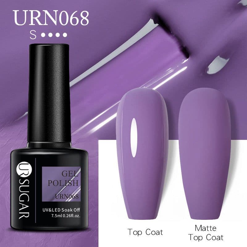 image-UR SUGAR Nail Polish Gel URN090 7.5ML Solid Color Phototherapy