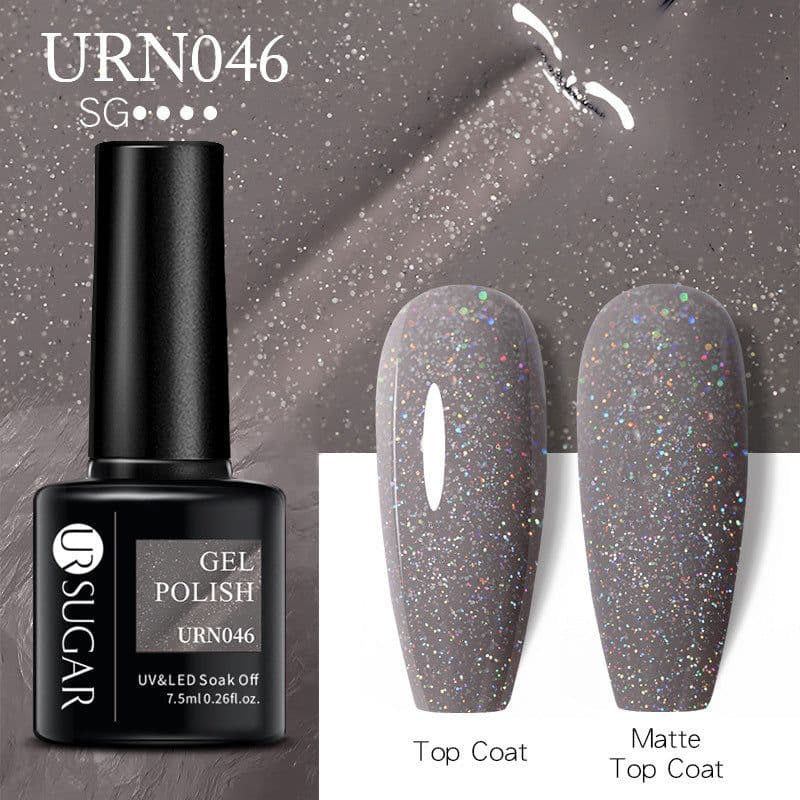 image-UR SUGAR Nail Polish Gel URN090 7.5ML Solid Color Phototherapy