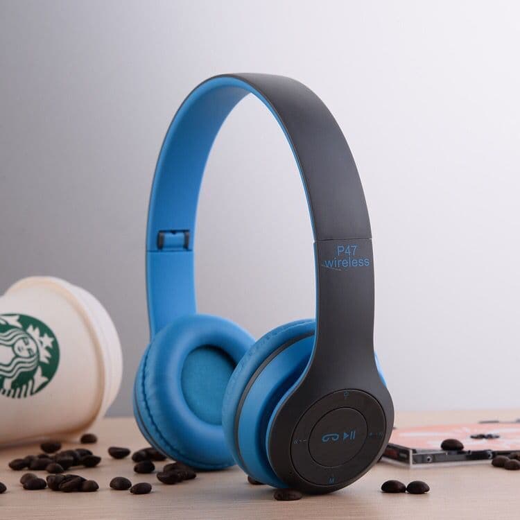 image-P47 Bluetooth Headset Wireless Foldable Noise Canceling