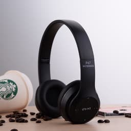 image-P47 Bluetooth Headset Wireless Foldable Noise Canceling