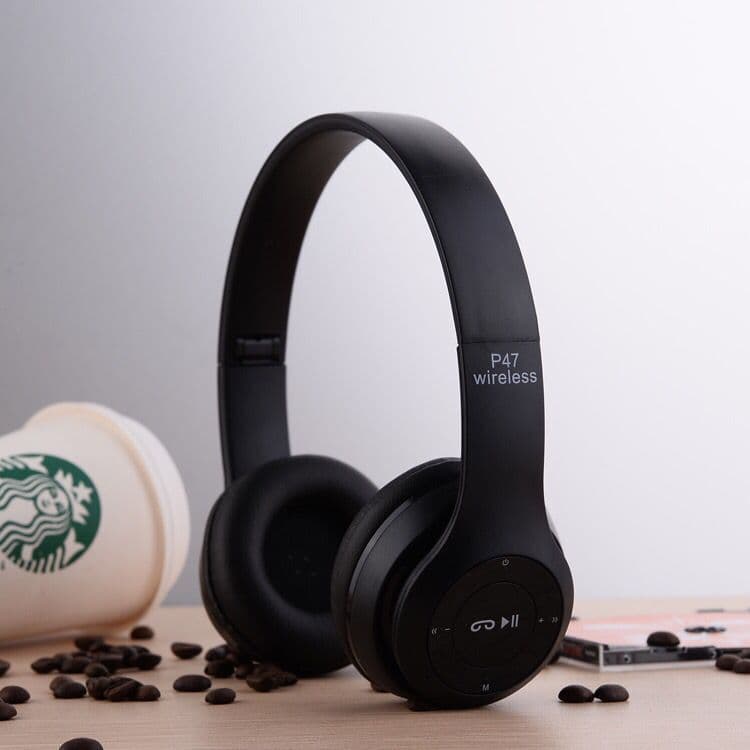 image-P47 Bluetooth Headset Wireless Foldable Noise Canceling