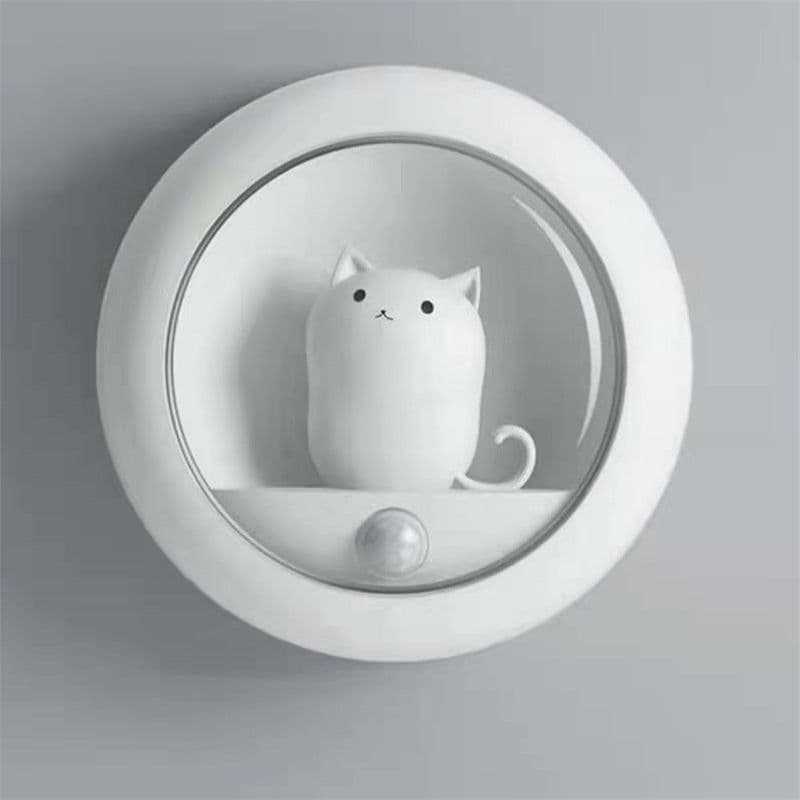 image-Little Night Cat Motion Sensor LED Night Light Rechargeable