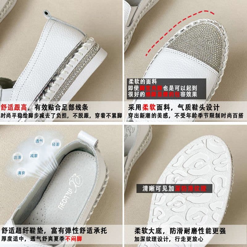 image-3049 Slip-On Loafers Women's Flat Shoes Thick Sole