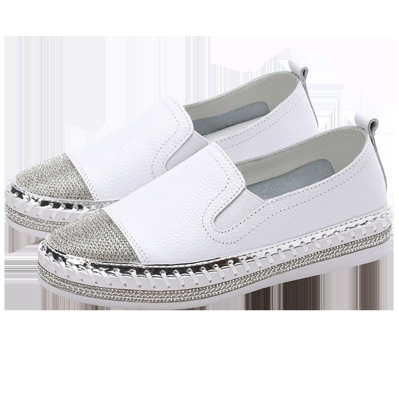 image-3049 Slip-On Loafers Women's Flat Shoes Thick Sole