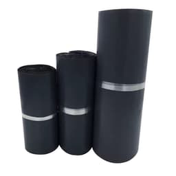 image-Black Polyethylene Courier Bag 28x42cm Self-Sealing