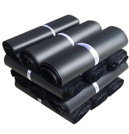 image-Black Polyethylene Courier Bag 28x42cm Self-Sealing