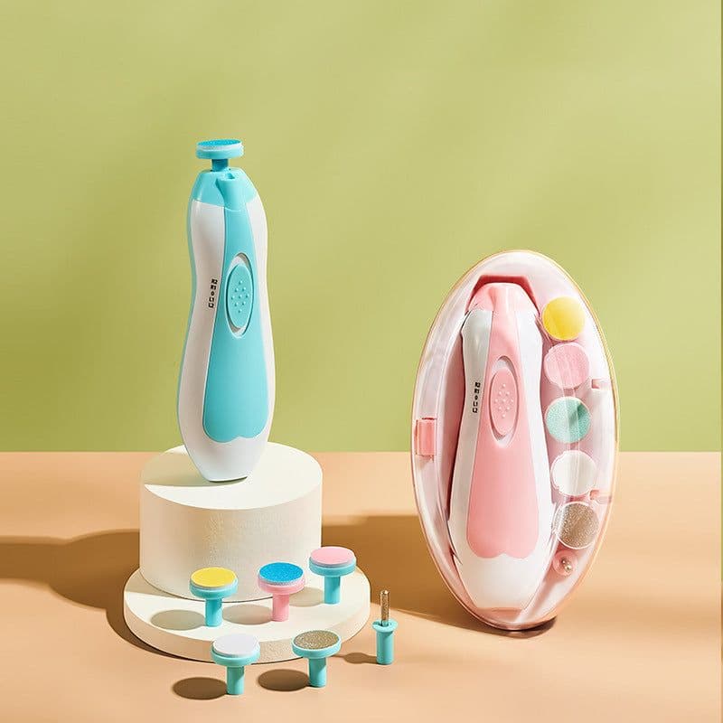 image-Baby Nail Grinder 6-in-1 Electric Nail Care Clipper Set