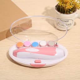 image-Baby Nail Grinder 6-in-1 Electric Nail Care Clipper Set