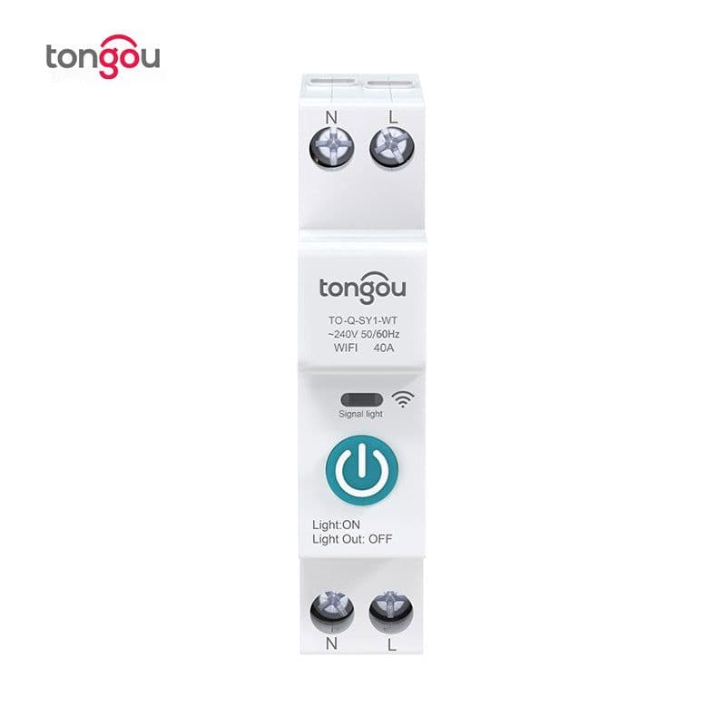 image-Tuya WiFi Smart Circuit Breaker 1P+N 63A Remote Control Switch