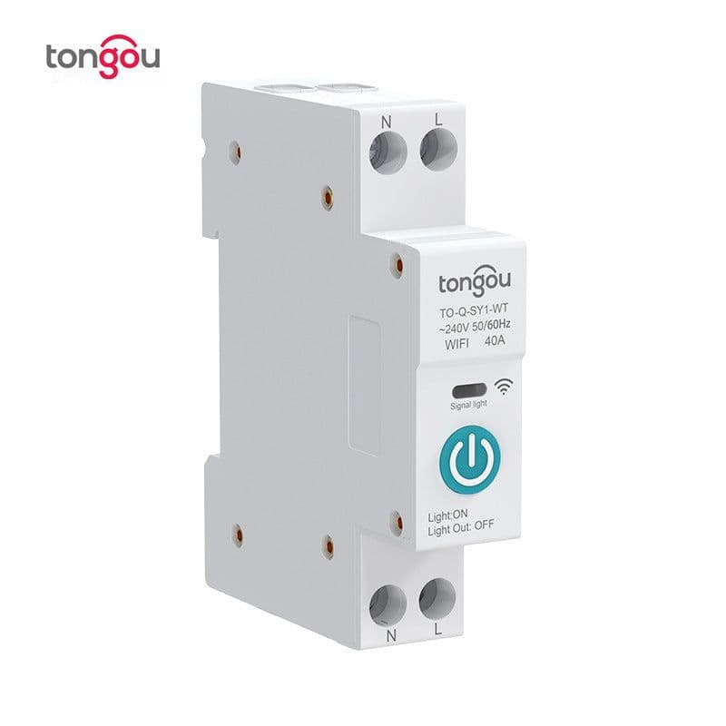 image-Tuya WiFi Smart Circuit Breaker 1P+N 63A Remote Control Switch