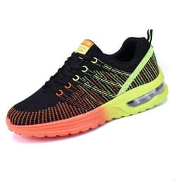 image-Women's Mesh Casual Shoes Low Heel Round Toe Color Match