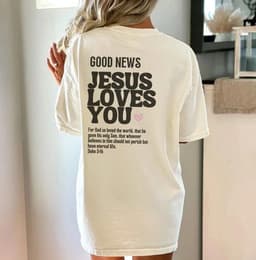 image-Women's Letter Print Round Neck Short Sleeve Casual T-Shirt
