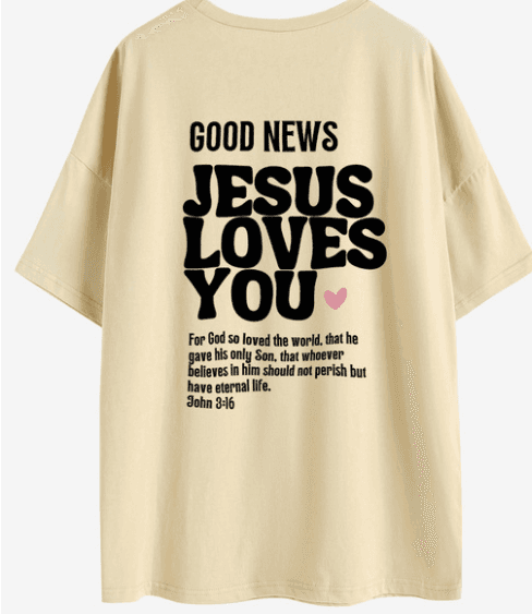 image-Women's Letter Print Round Neck Short Sleeve Casual T-Shirt