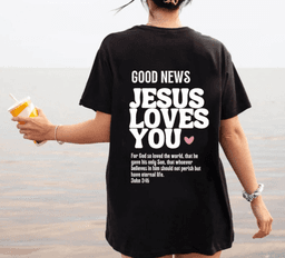image-Women's Letter Print Round Neck Short Sleeve Casual T-Shirt