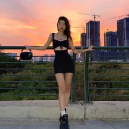 image-ZSIIBO Women's V-Neck Sleeveless Bodycon Dress Black