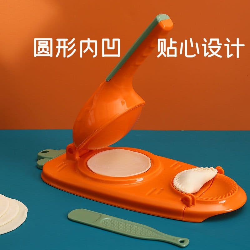 image-Manual Dumpling Maker Press Kitchen Tool Green