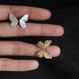 image-Fashion Butterfly Ring Adjustable Index Finger Statement Ring