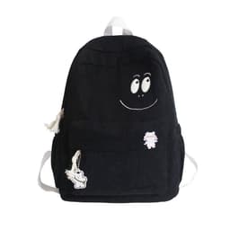 image-Corduroy Backpack Female Student Korean Style School Bag