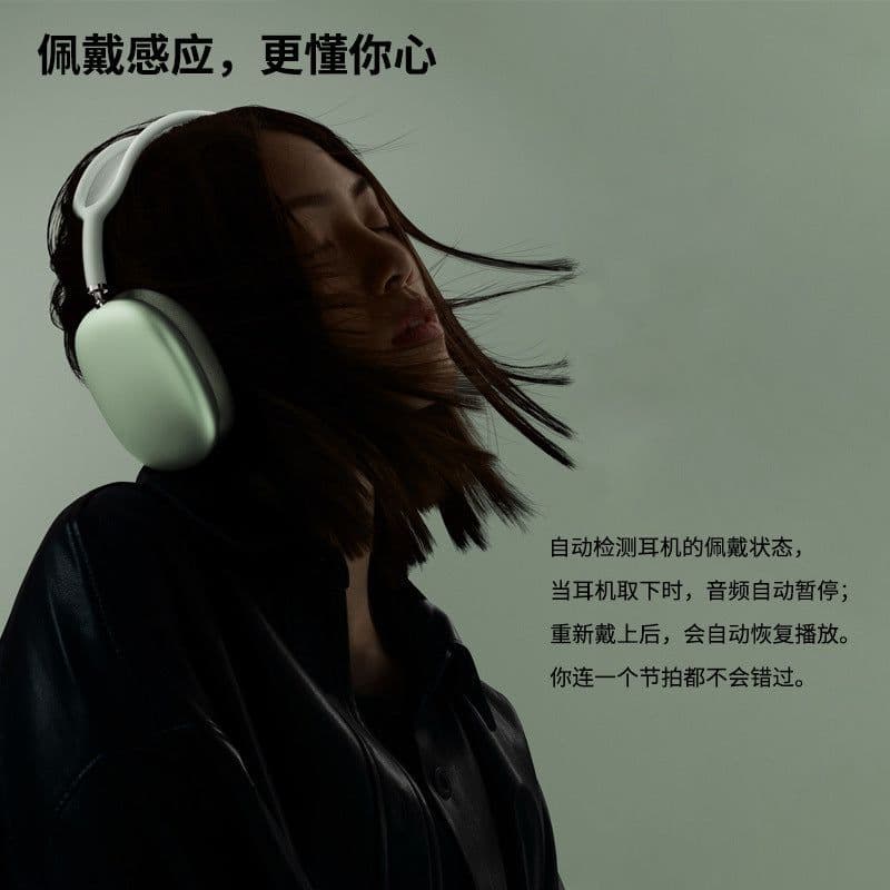 image-Wireless Bluetooth Headset 5.0 with Wearing Induction Stereo