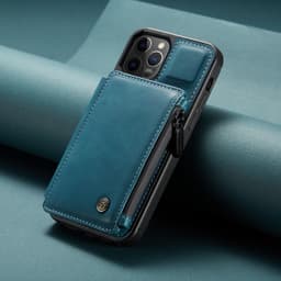 image-CaseMe Samsung Phone Case PU Leather TPU Back Cover Blue