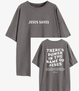 image-Men's Loose Fit Letter Print T-Shirt Round Neck Short Sleeve
