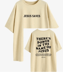 image-Men's Loose Fit Letter Print T-Shirt Round Neck Short Sleeve