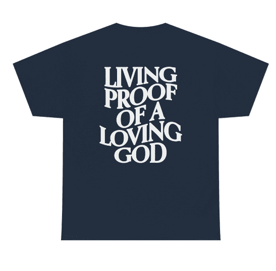 image-Men's Cotton Letter Print T-Shirt Round Neck Short Sleeve