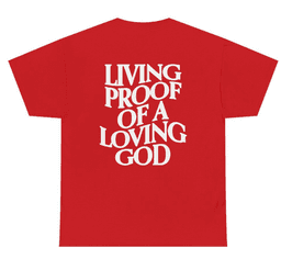 image-Men's Cotton Letter Print T-Shirt Round Neck Short Sleeve