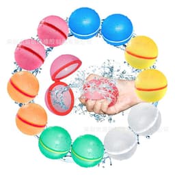 image-Silicone Water Balloon Toy Set for Kids Outdoor Summer Play 55mm