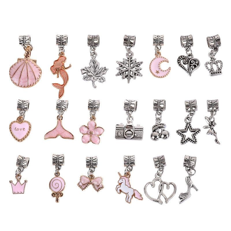 image-Children's DIY Beaded Jewelry Bracelet Kit Gift Box Set
