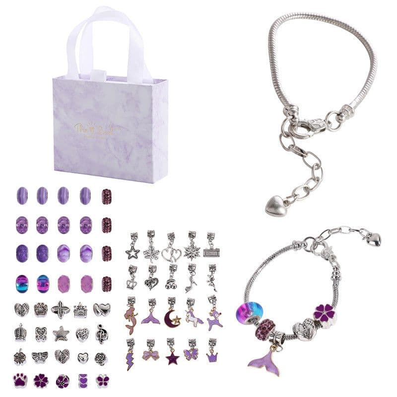 image-Children's DIY Beaded Jewelry Bracelet Kit Gift Box Set