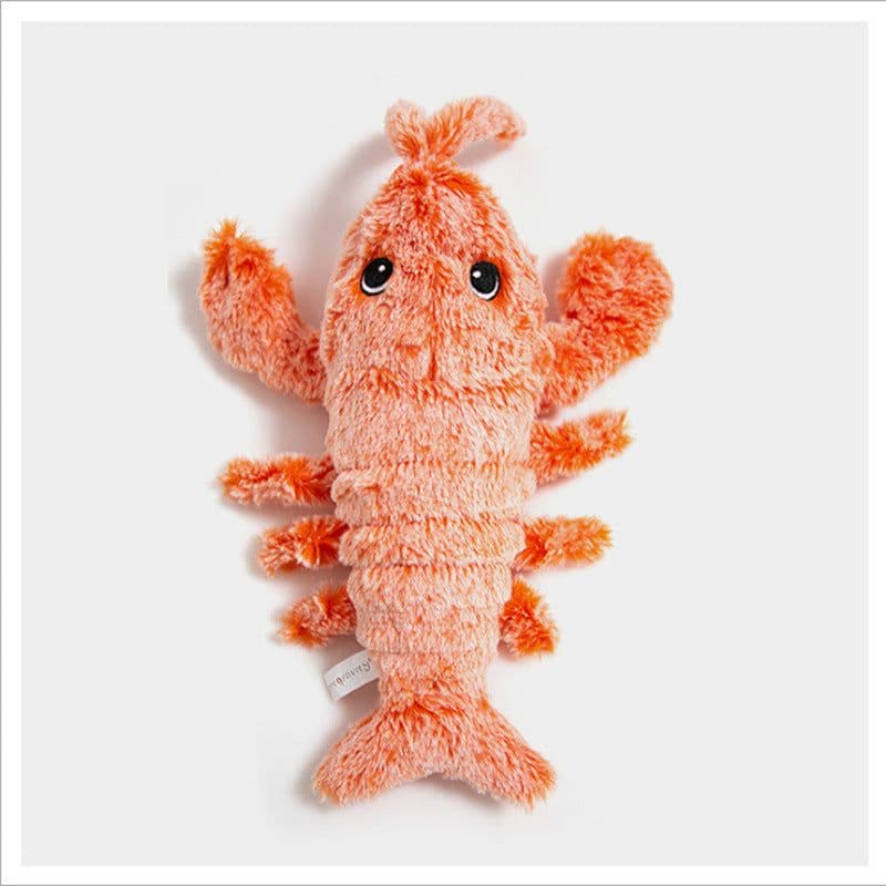 image-Bright Electric Jumping Lobster Dog Toy USB Rechargeable Plush