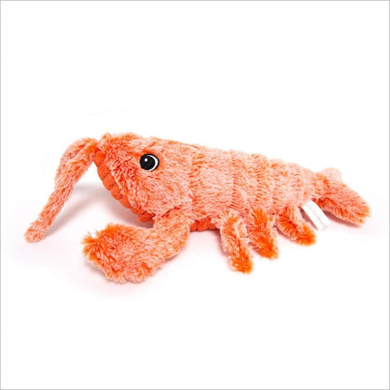image-Bright Electric Jumping Lobster Dog Toy USB Rechargeable Plush