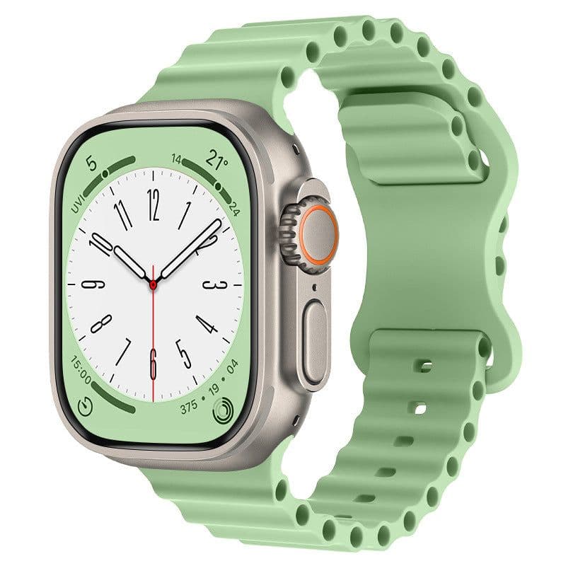 image-Apple Ocean Silicone Sport Band for Apple Watch Ultra/SE/Series 4-8