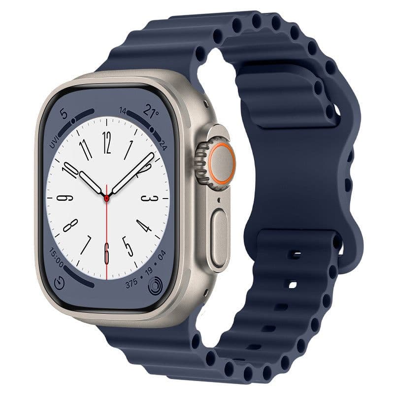 image-Apple Ocean Silicone Sport Band for Apple Watch Ultra/SE/Series 4-8