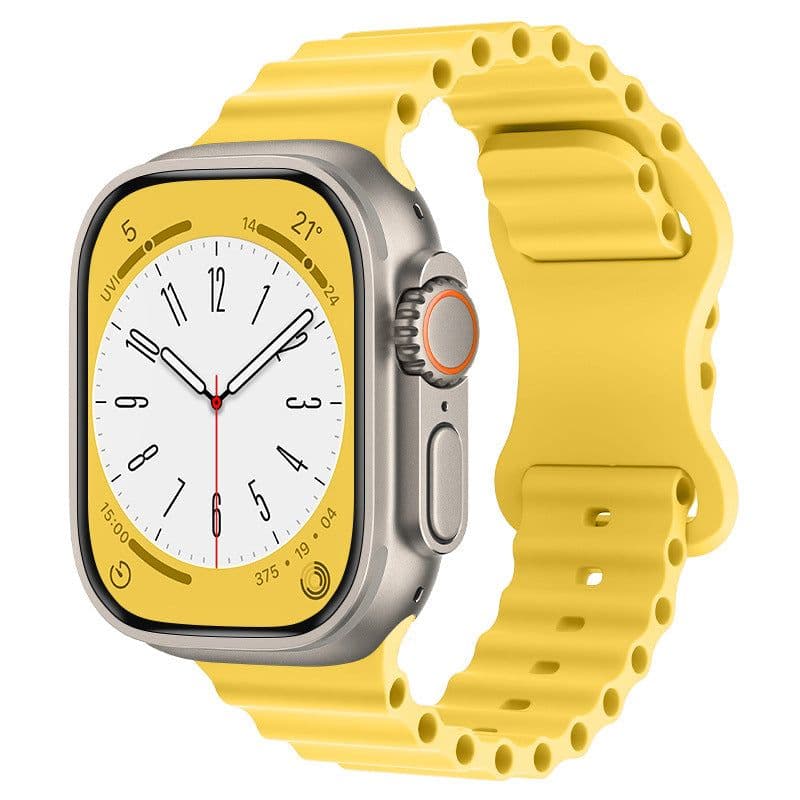 image-Apple Ocean Silicone Sport Band for Apple Watch Ultra/SE/Series 4-8