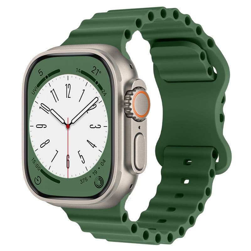 image-Apple Ocean Silicone Sport Band for Apple Watch Ultra/SE/Series 4-8
