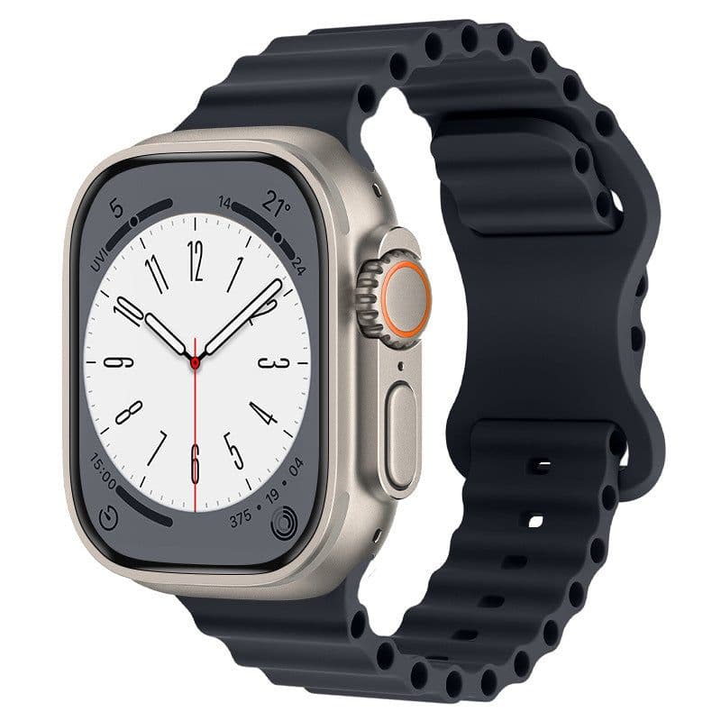 image-Apple Ocean Silicone Sport Band for Apple Watch Ultra/SE/Series 4-8