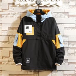 image-Men's Hooded Pullover Sweater Printed Cotton Blend Casual