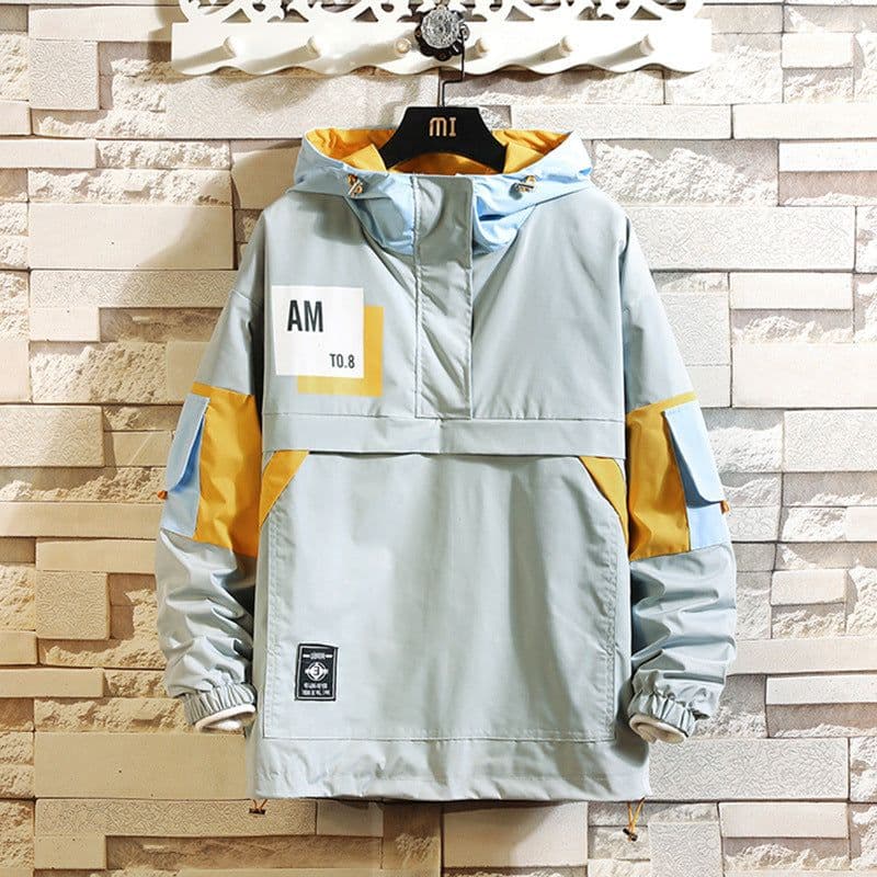 image-Men's Hooded Pullover Sweater Printed Cotton Blend Casual