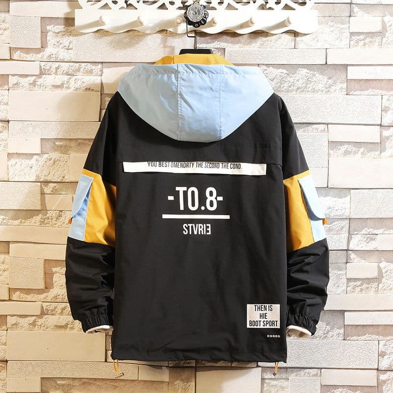 image-Men's Hooded Pullover Sweater Printed Cotton Blend Casual