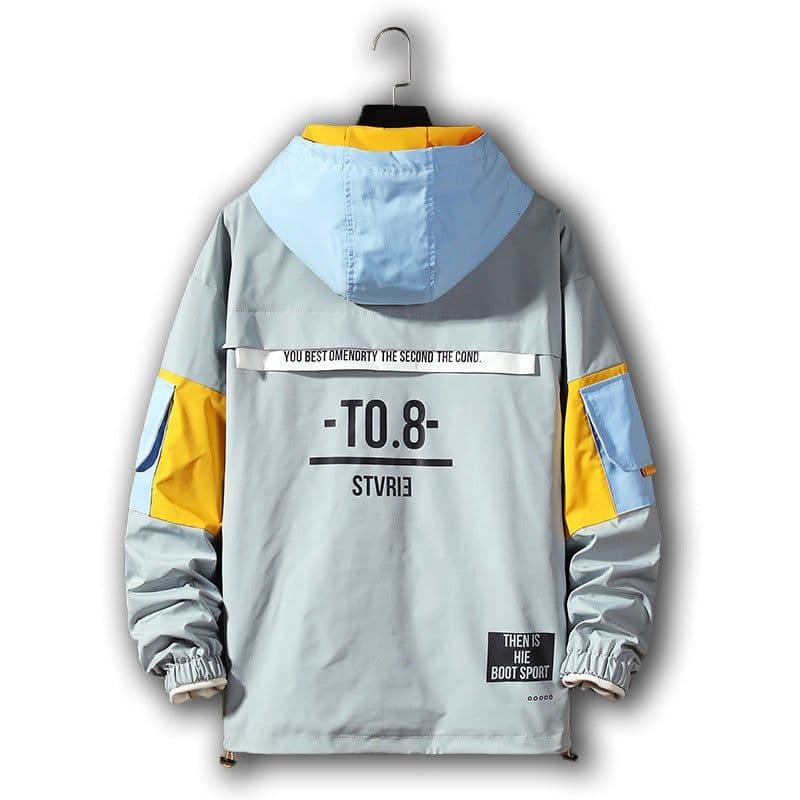 image-Men's Hooded Pullover Sweater Printed Cotton Blend Casual