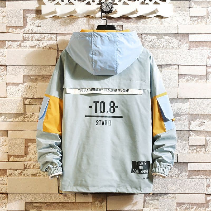 image-Men's Hooded Pullover Sweater Printed Cotton Blend Casual