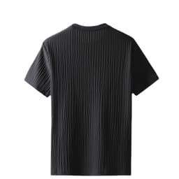image-Men's Ice Silk Casual Sports Suit Short Sleeve Pants Two-Piece