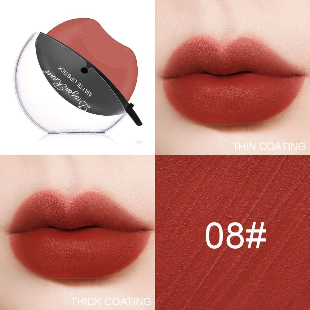 image-Matte Lipstick - Long-Lasting Non-Fade Formula - Big Red