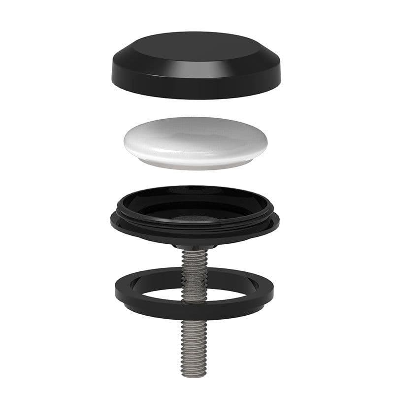 image-WELEKEE Bicycle AirTag Holder Mount Cover Aluminum Alloy Black