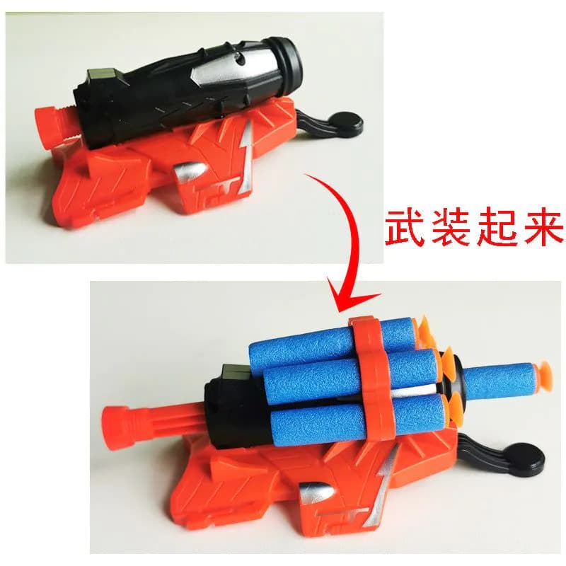 image-Superhero Wrist Launcher Glove with Soft Bullet Spray Toy