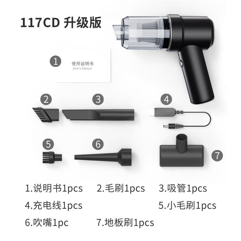 image-Car Vacuum Cleaner Wireless Handheld Portable High-Power