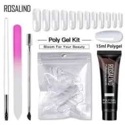 image-ROSALIND Nail Extension Gel Set 5PCS UV Phototherapy Kit